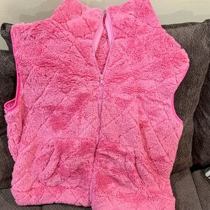 Amazon Pink Fuzzy Vest